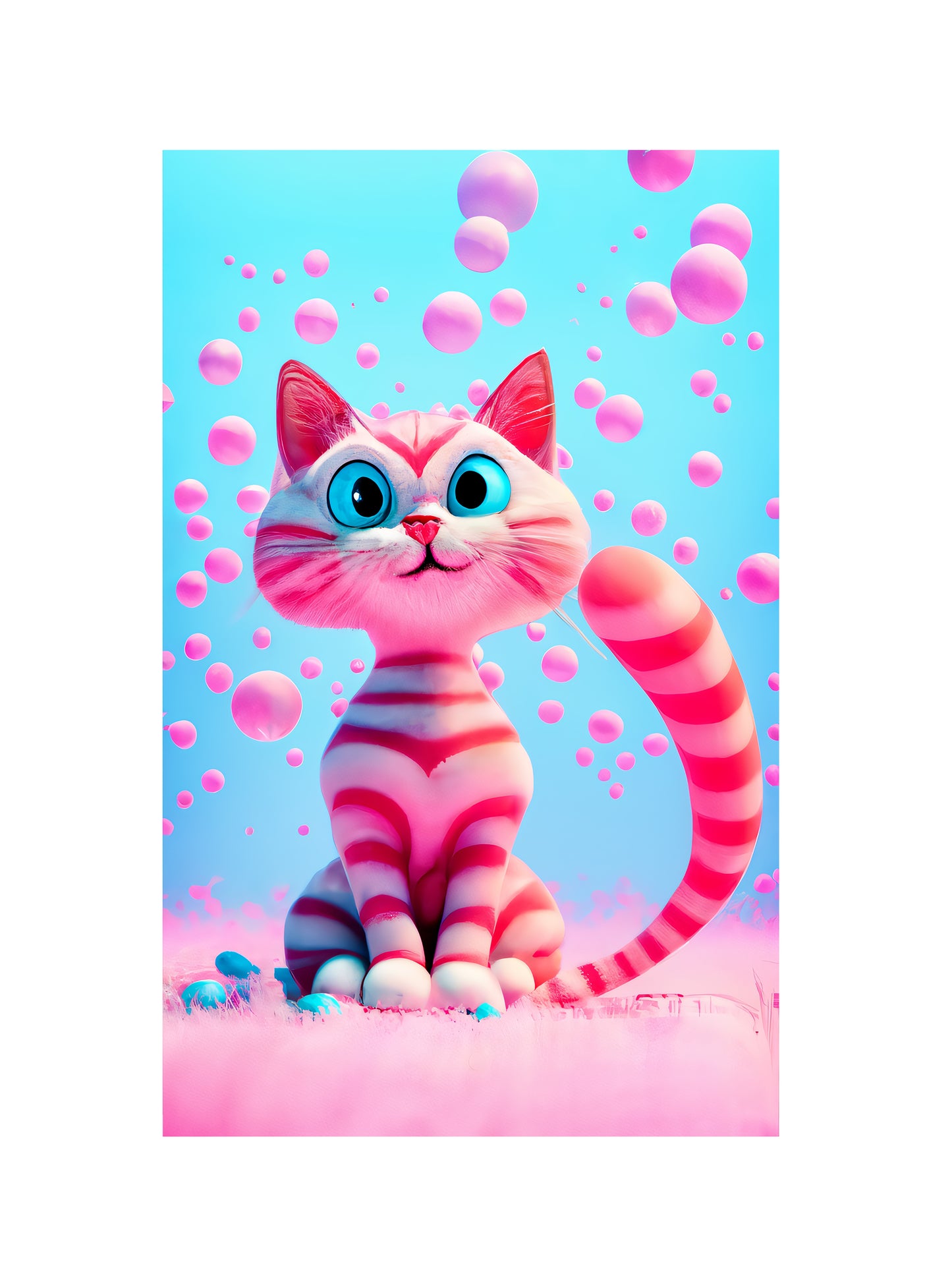 Tailliertes T-Shirt "CAT"