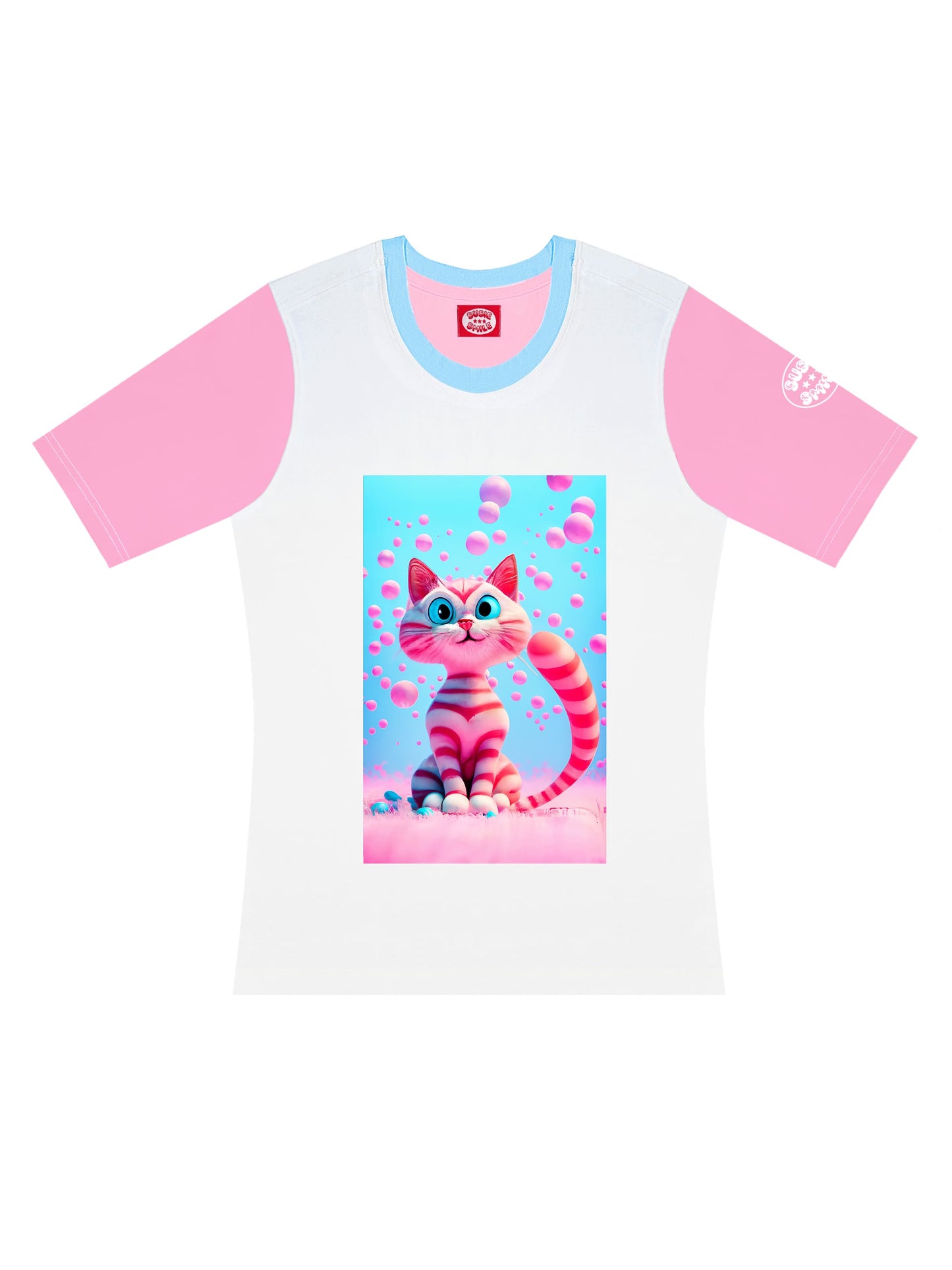 Tailliertes T-Shirt "CAT"